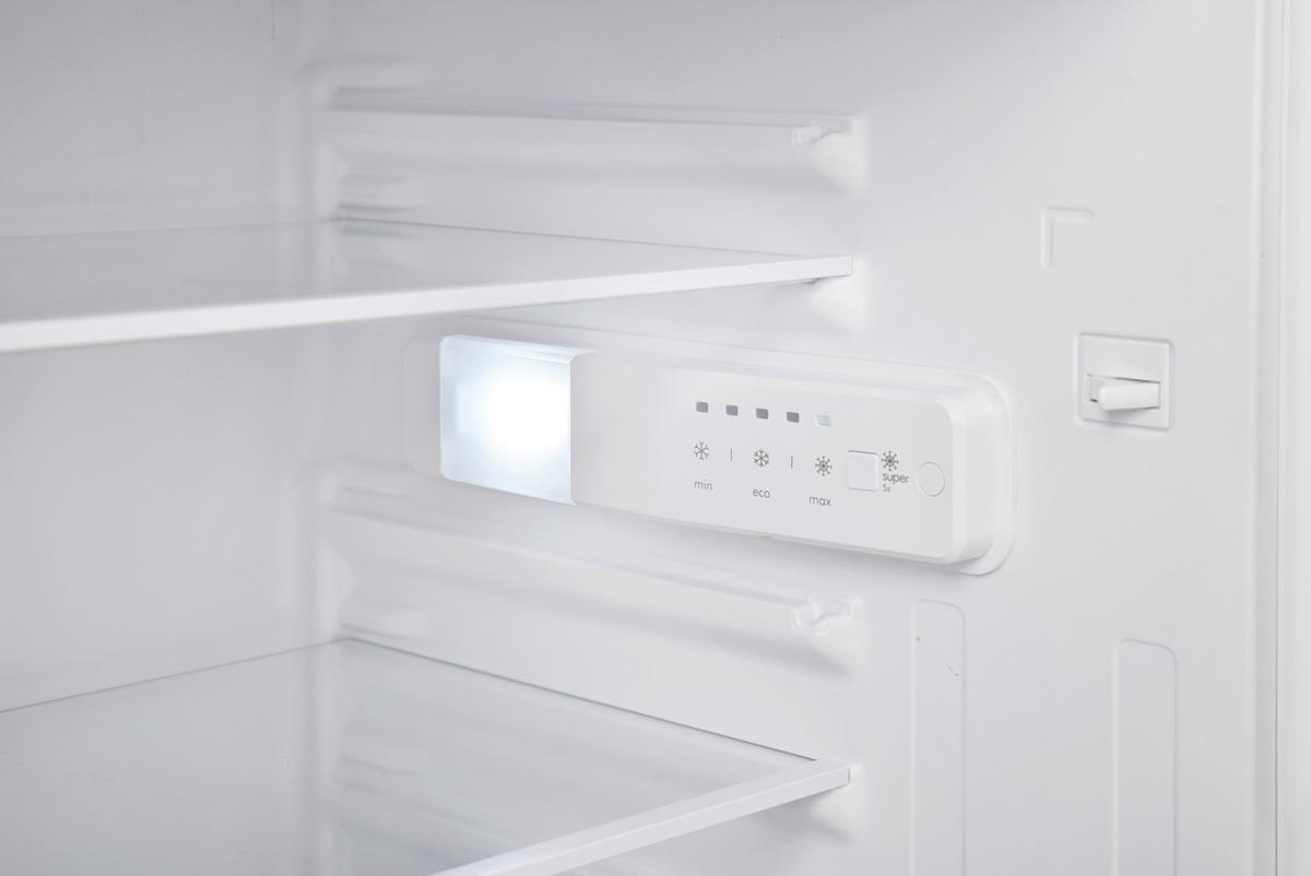 KÜHLSCHRANK Respekta Karlsson Weiß B: 54cm - Weiß, Basics, Glas/Metall (54/87,5/54,5cm) - Respekta