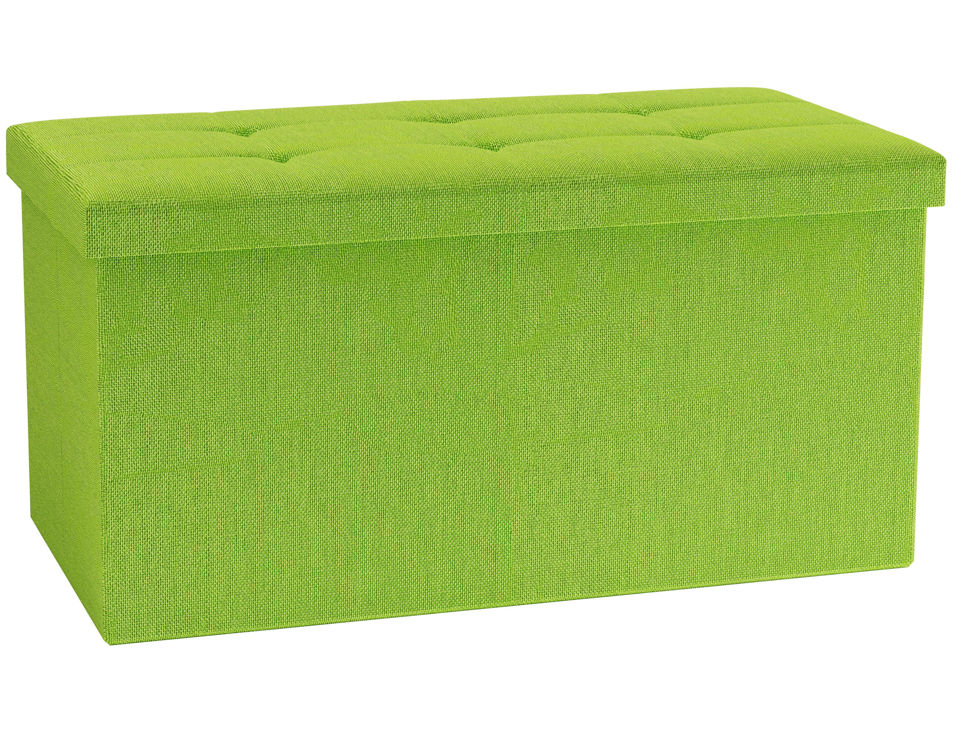 Sitzbox Boxas Grün B: 76 Cm - Grün, Basics, Holzwerkstoff/Kunststoff (76/38/38cm) - MID.YOU