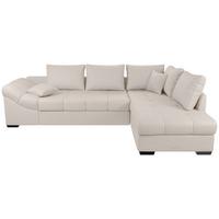 Eckschlafsofa Alvito Weiß S: 298x202 Cm - Schwarz/Weiß, MODERN, Textil (298/202cm) - MID.YOU