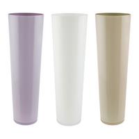 Váza LORETTA - orgovánová/biela, Konventionell, sklo (17/50cm) - Mömax