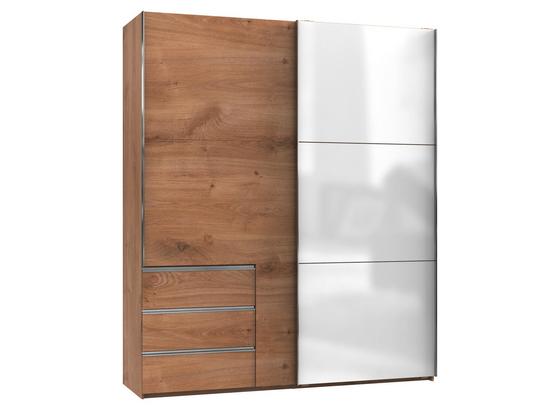 Skriňa S Posuvnými Dvermi Level 36 C - farby dubu/biela, Konvenčný, kompozitné drevo (200cm) Skriňa S Posuvnými Dvermi Level 36 C - farby dubu/biela, Konvenčný, kompozitné drevo (200cm)