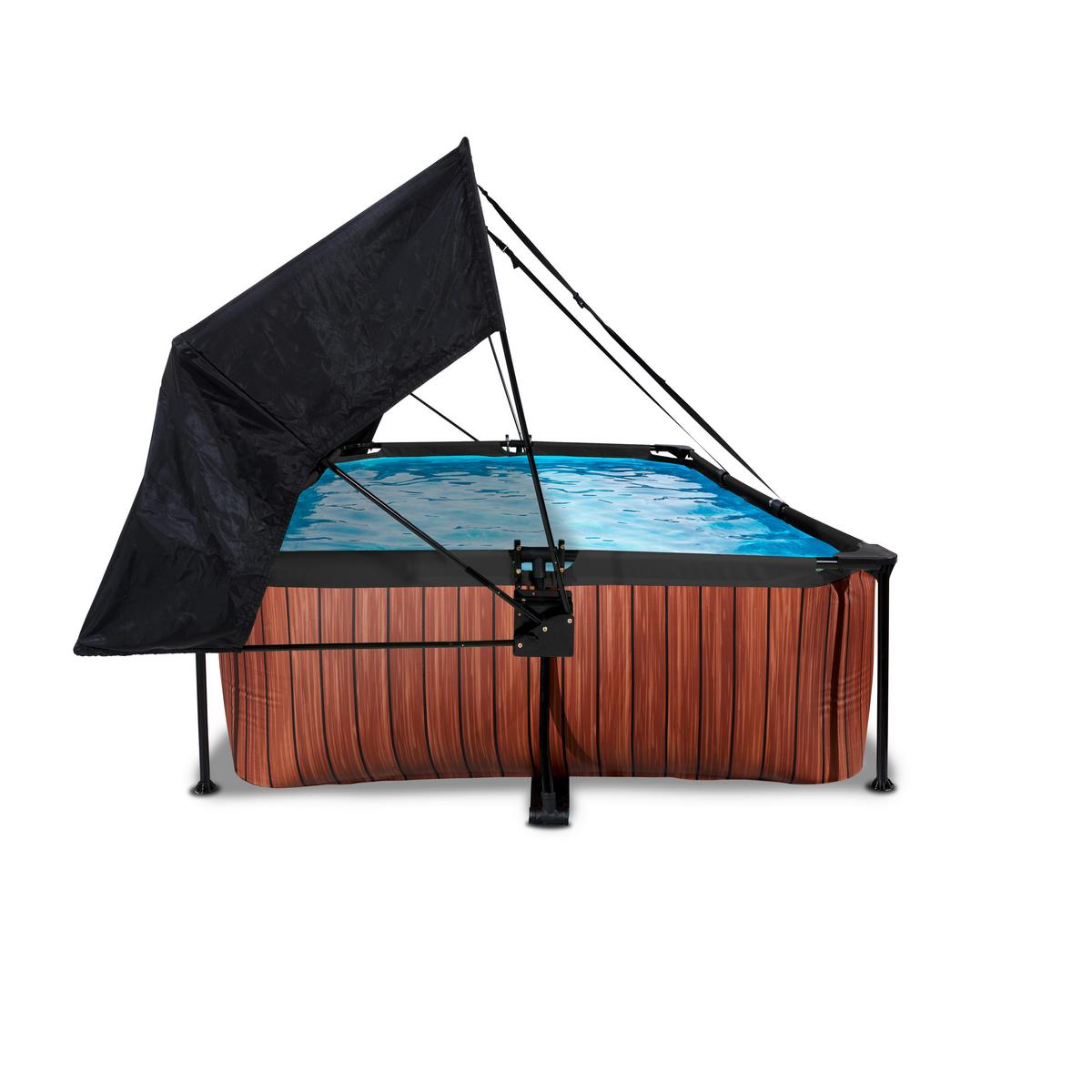 Pool-set Exit Wood Pool - Braun, KONVENTIONELL, Kunststoff (300/200/65cm) - EXIT Toys