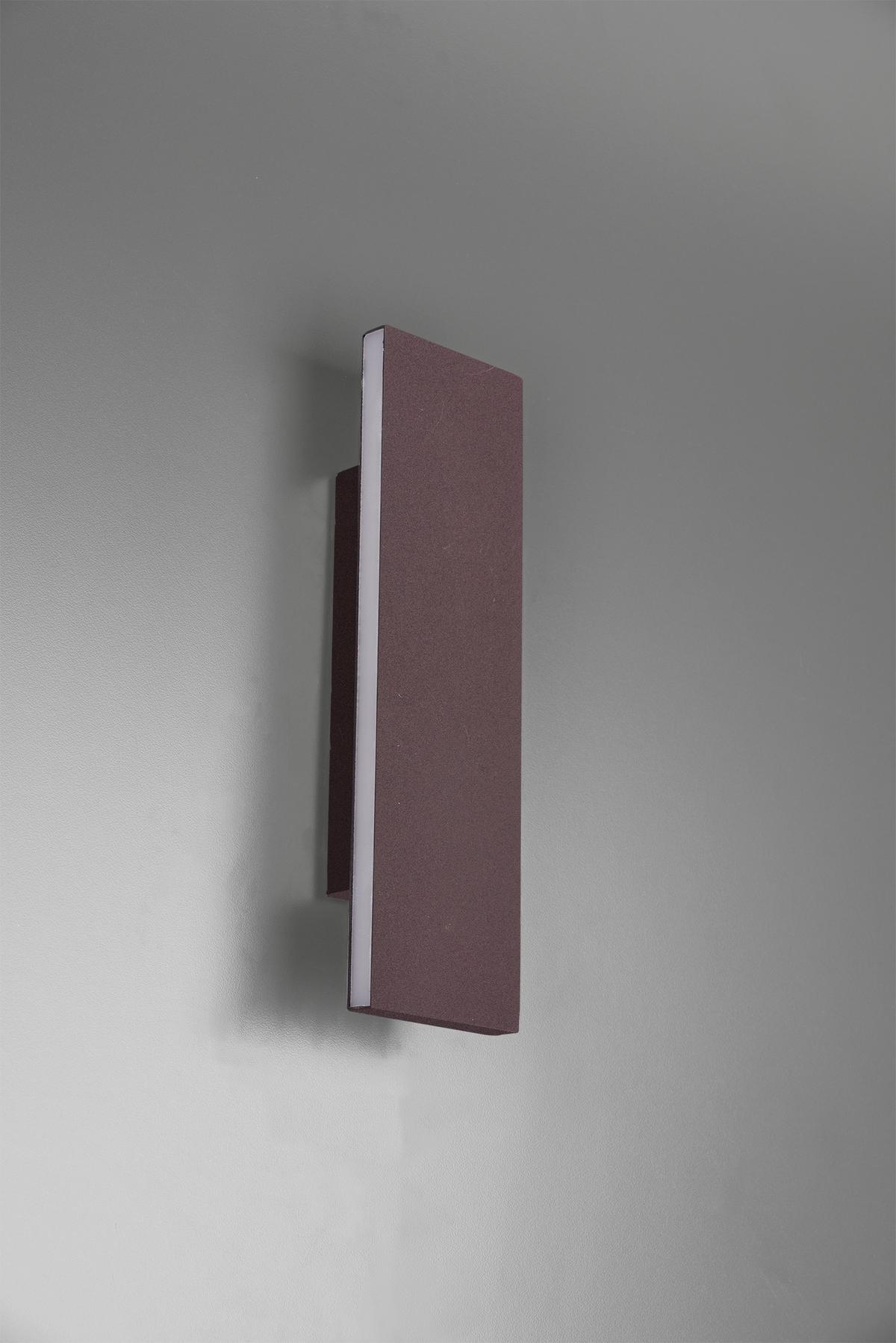 LED-Wandleuchte 225172924 Concha - Rostfarben/Weiß, KONVENTIONELL, Kunststoff/Metall (28/8/4,5cm) - Trio Leuchten