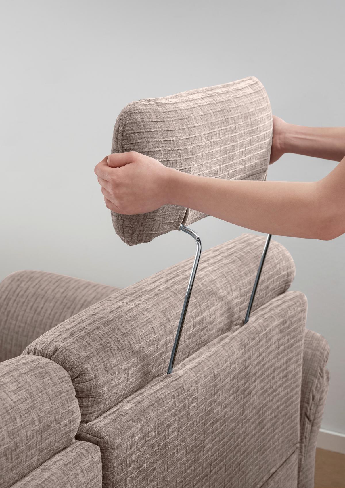 3-Sitzer-Sofa Cavoli, Beige L B: 192 cm - Beige/Schwarz, MODERN, Textil (192/90/89cm) - Livetastic