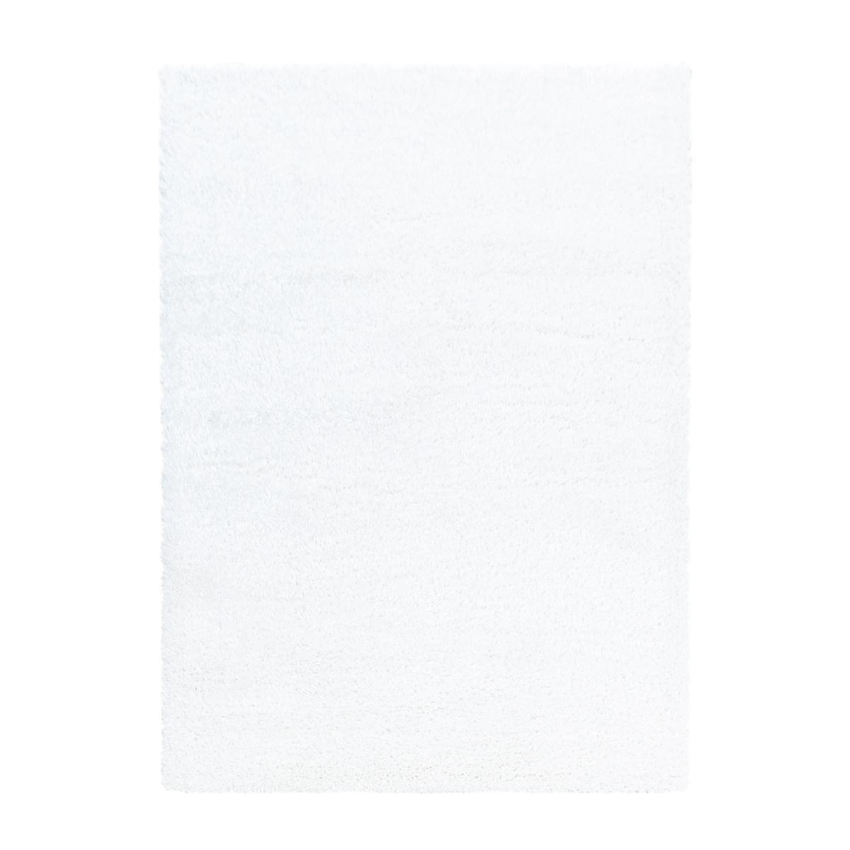 Hochflor Teppich Weiß Brilliant 280x370 cm - Weiß, Basics, Textil (280/370cm)