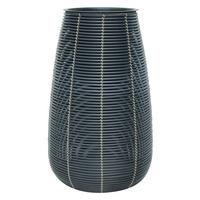 Pflanzentopf Mausa - Schwarz, KONVENTIONELL, Kunststoff/Metall (45/70cm) - Luca Bessoni