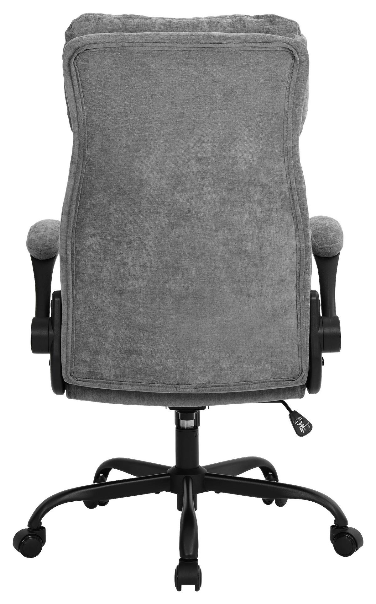 Chefsessel Milan Grau/Schwarz B: 66 cm - Schwarz/Grau, Trend, Holz/Kunststoff (66/121/72cm)