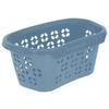 Wäschekorb Anton Blau 57,5x38x26,5 cm - Blau, Basics, Kunststoff (57,5/38/26,5cm)