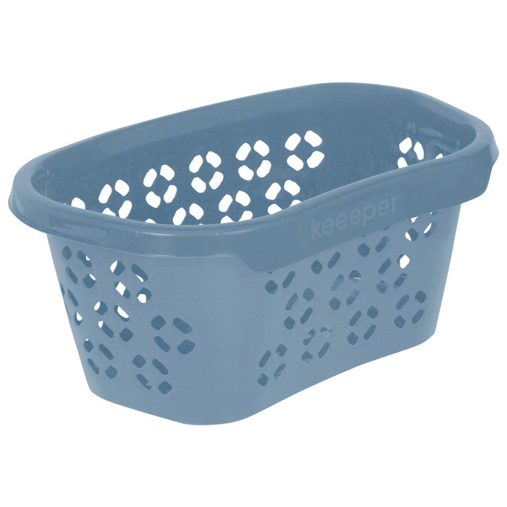 Wäschekorb Anton Blau 57,5x38x26,5 cm