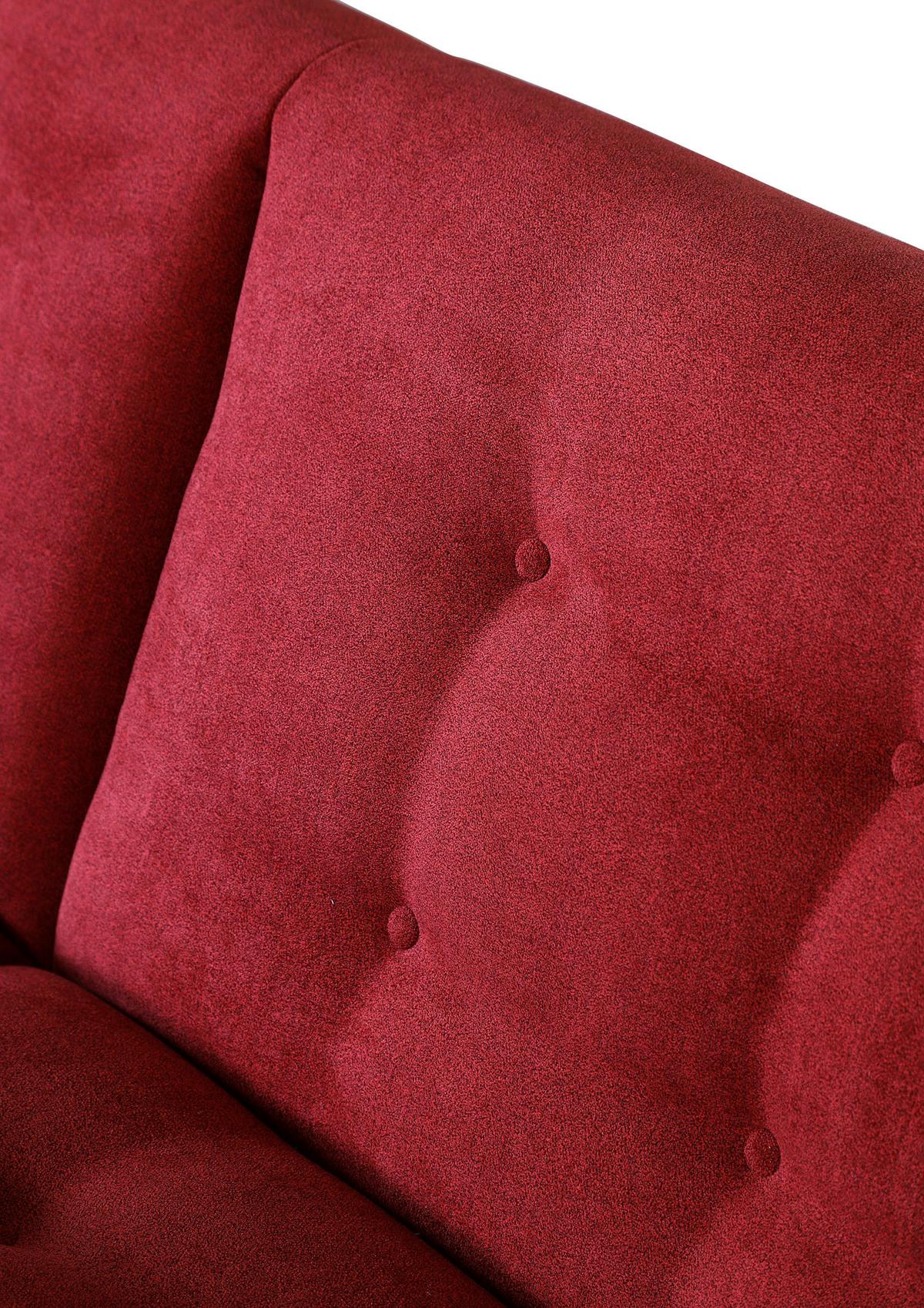 Schlafsofa Morton - Rot/Schwarz, KONVENTIONELL, Textil (230/84/95cm) - Livetastic