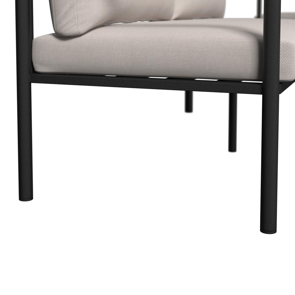 Loungegarnitur Tampa - Braun, MODERN, Holz/Textil (135,5/82/68cm) - Beldano