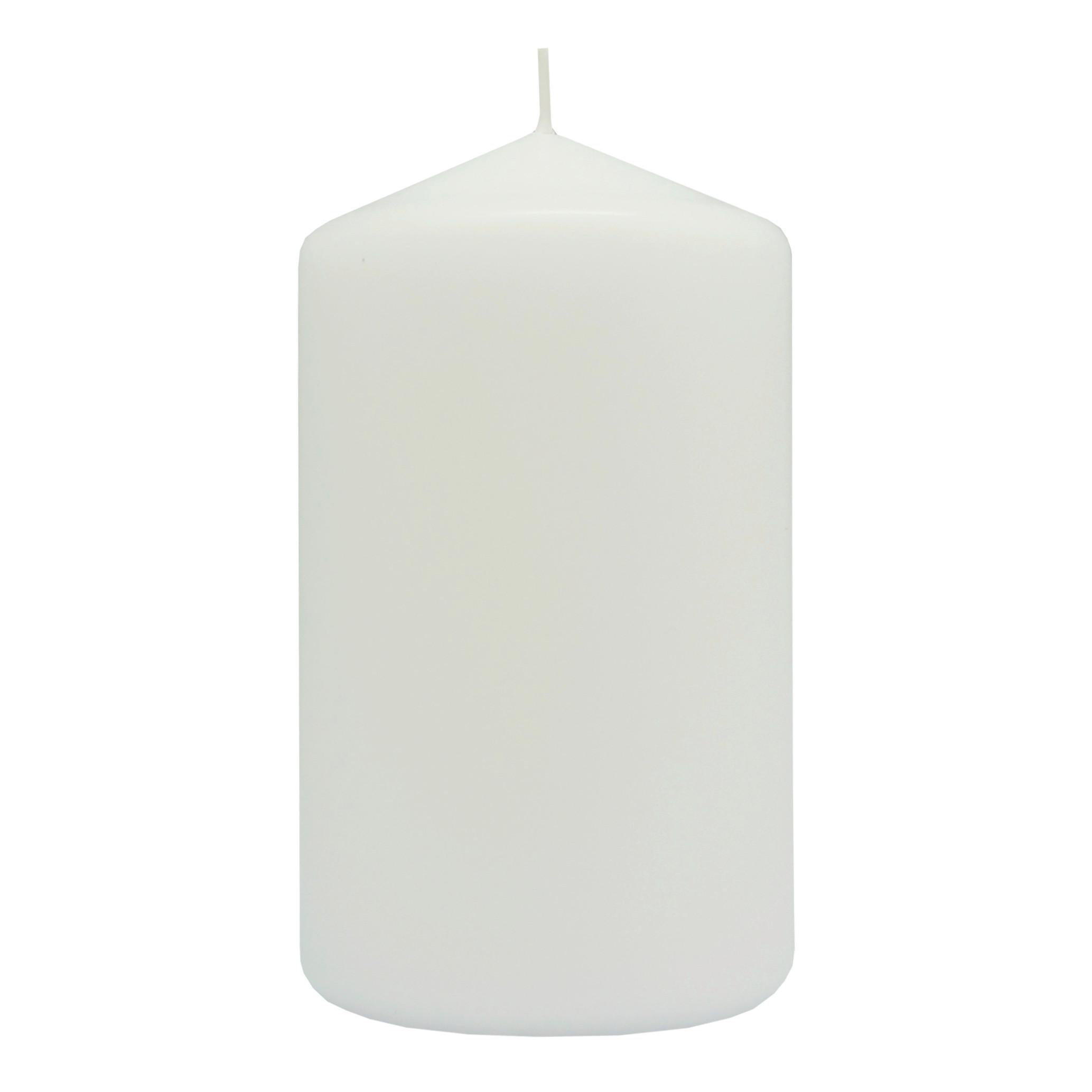 VÁLCOVÁ SVÍČKA LIONA - bílá, parafín (6,8/12cm) - Mömax