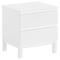 NACHTTISCH Eva Weiß B: 50cm - Weiß, MODERN, Holz/Holzwerkstoff (50/54/45cm) - Vipack