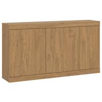 Sideboard Aretta Eichefarben B: 160 cm - Eichefarben/Schwarz, MODERN, Holzwerkstoff (160/91,6/41,8cm)
