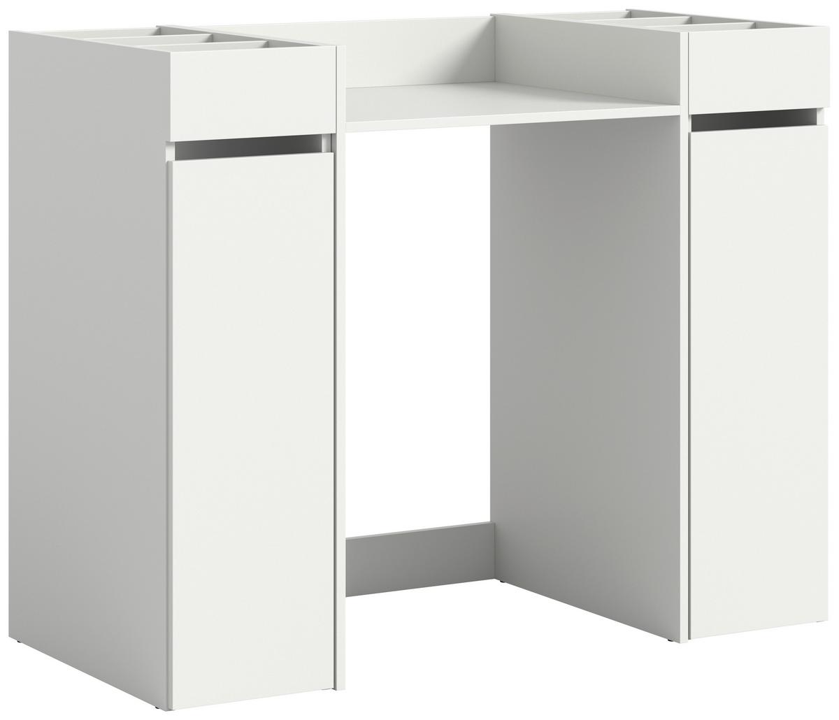 Waschmaschinenschrank Free Weiß B: 124 Cm - Weiß, MODERN, Holzwerkstoff (124/101/60cm) - MID.YOU