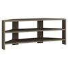 Lowboard Thales Eckfernsehtisch - Dunkelbraun, Design, Holzwerkstoff (114/45/36cm) - Livetastic