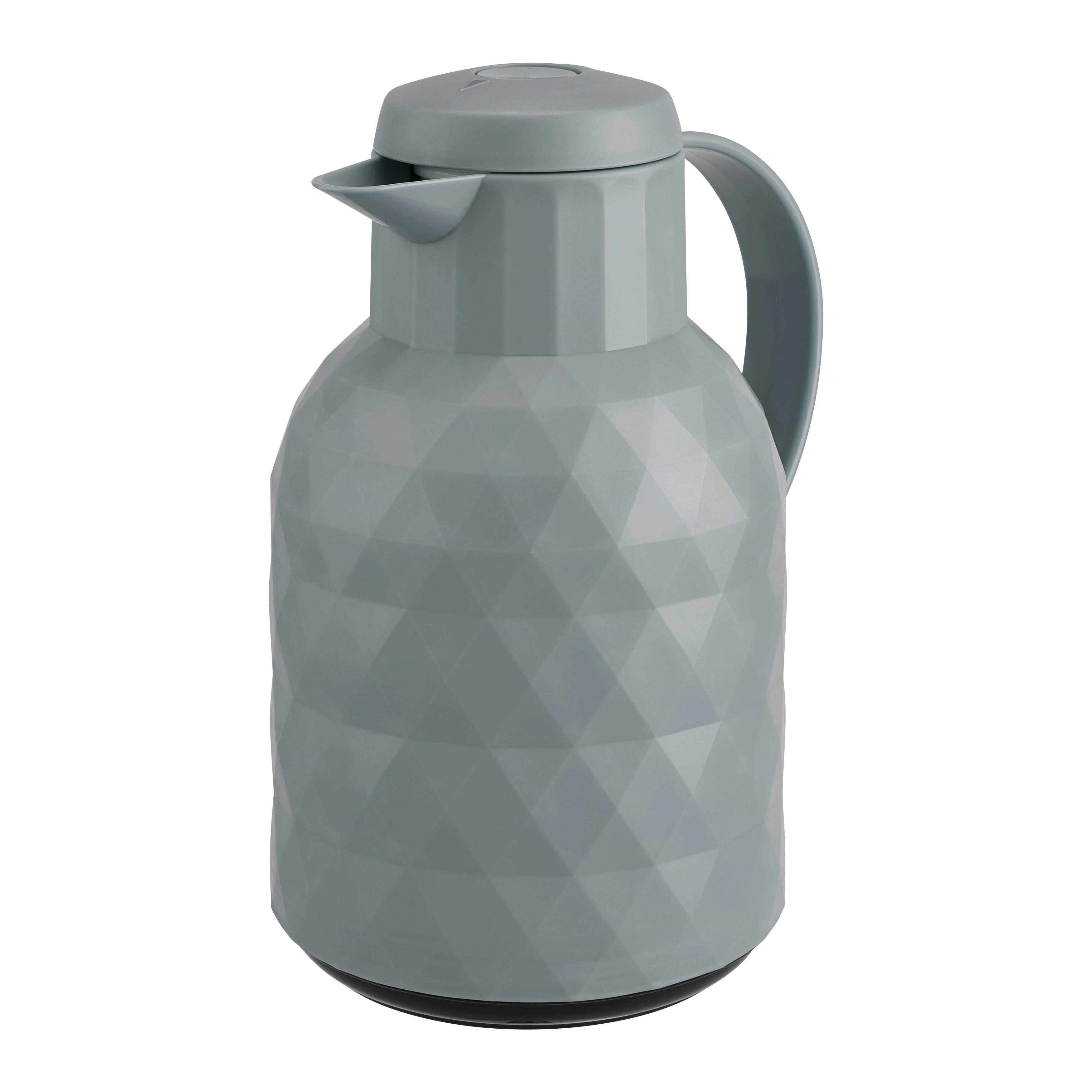 Termokonvice 1L - světle šedá, Moderní, plast/sklo (12/24,5cm) - Mömax
