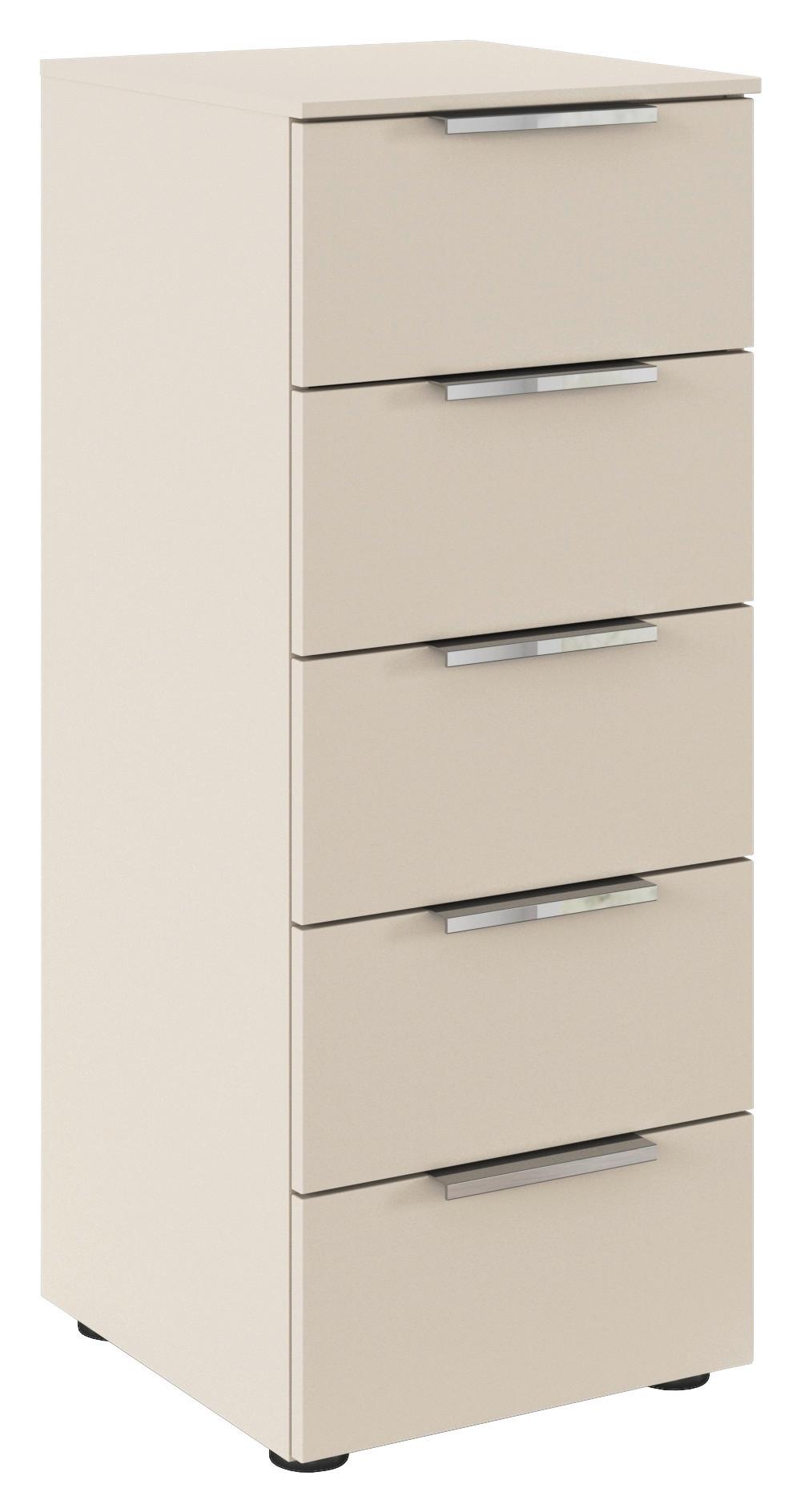 Kommode Flipp Champagner B: 40 cm - Champagner/Schwarz, MODERN, Holzwerkstoff (40/100/42cm) - Rauch Möbel