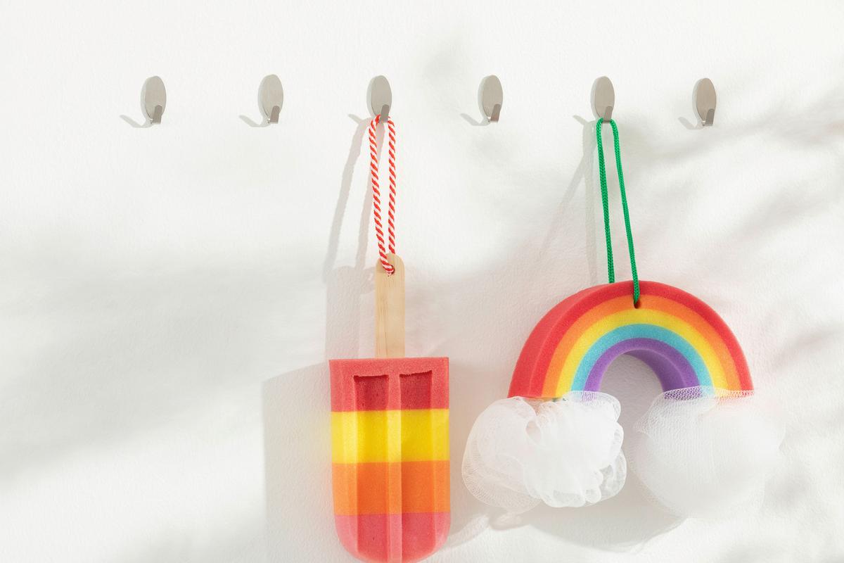 Badeschwamm Jelena - Pink/Gelb, KONVENTIONELL, Holz/Kunststoff (8/21.5/3cm) - Ondega