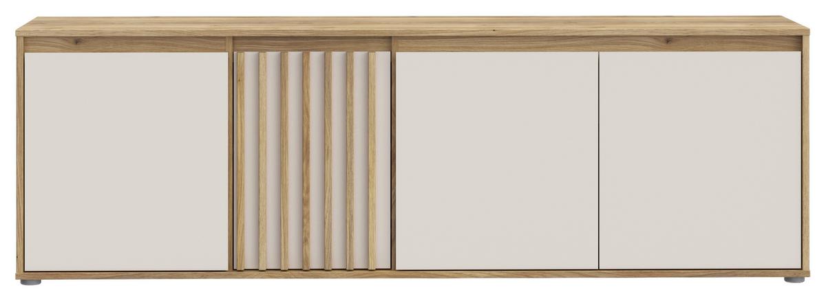 Tv Elem Eliston - tölgyfa színű/homokszínű, Natur, műanyag/faalapú anyag (174,3/56,1/41,5cm) - Modern Living
