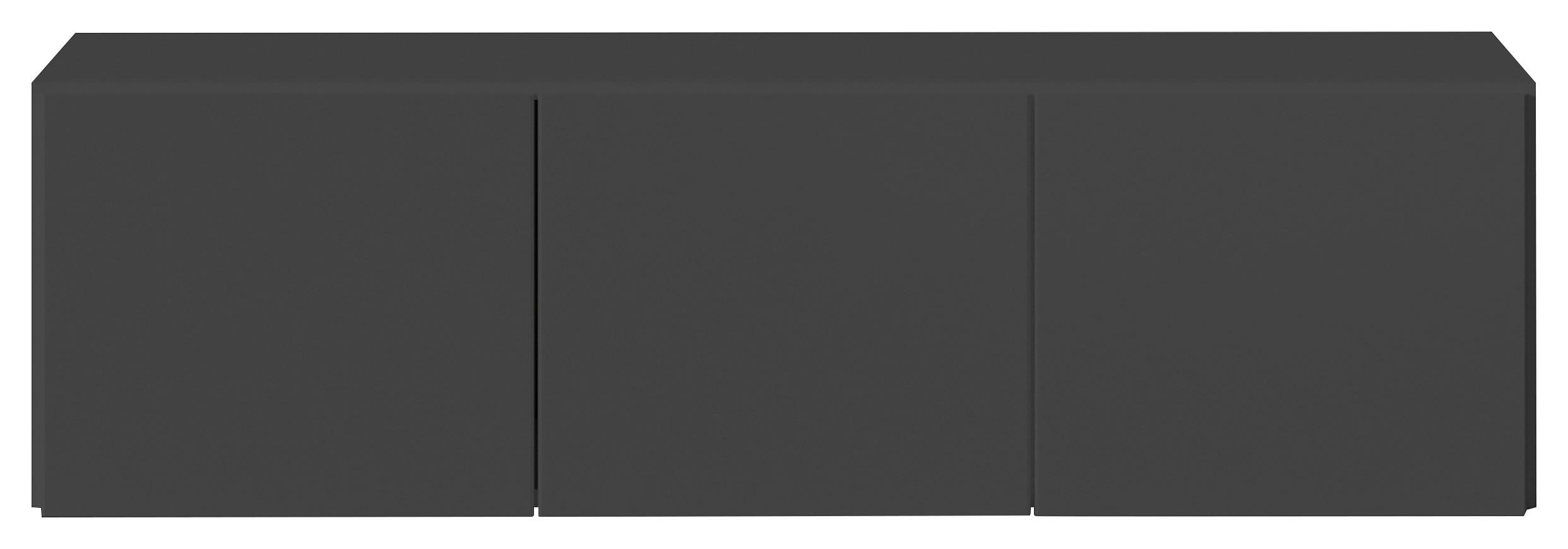 Aufsatzschrank 136 cm grifflos Max-Extra ,grau - Grau, KONVENTIONELL, Holzwerkstoff (136/39/54cm) - James Wood