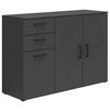 Kommode Multi,cab.3D/2drawers,s588-Kom - Anthrazit/Graphitfarben, MODERN, Holzwerkstoff (120/83/40cm)