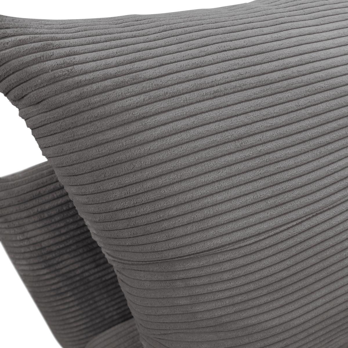 Schlafsofa mit Bettkasten Yellow B: 154 cm Cord Grau - Schwarz/Grau, Design, Textil (154/93/85cm) - MID.YOU