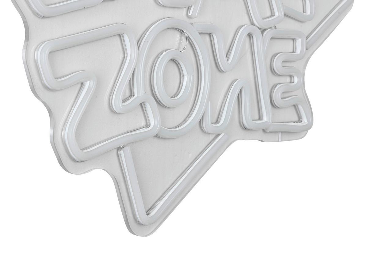 DEKORAČNÍ LED SVÍTIDLO ZONI - bílá/průhledné, Moderní, plast (40/32/1cm) - Mömax