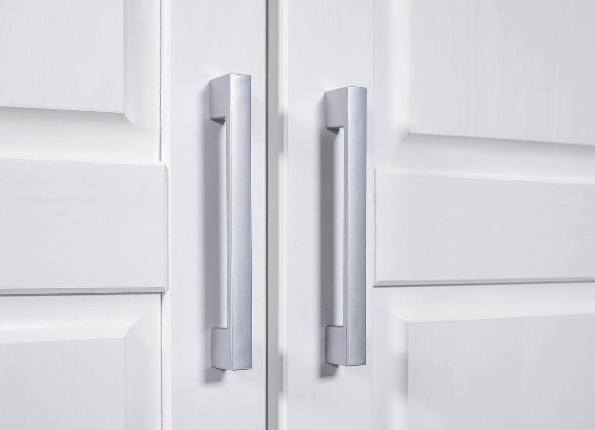 Drehtürenschrank 95cm Hakon Kiefer Massiv - Weiß, LIFESTYLE, Holz (95/190/55cm) - MID.YOU