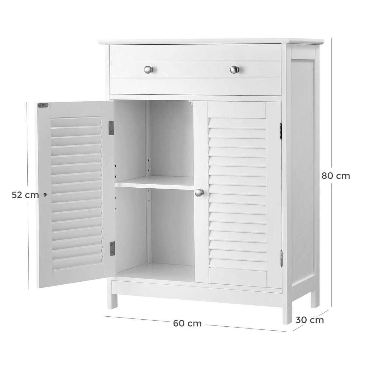 Midischrank Bbc51wt - Weiß, Trend, Holzwerkstoff (60/80/30cm) - MID.YOU
