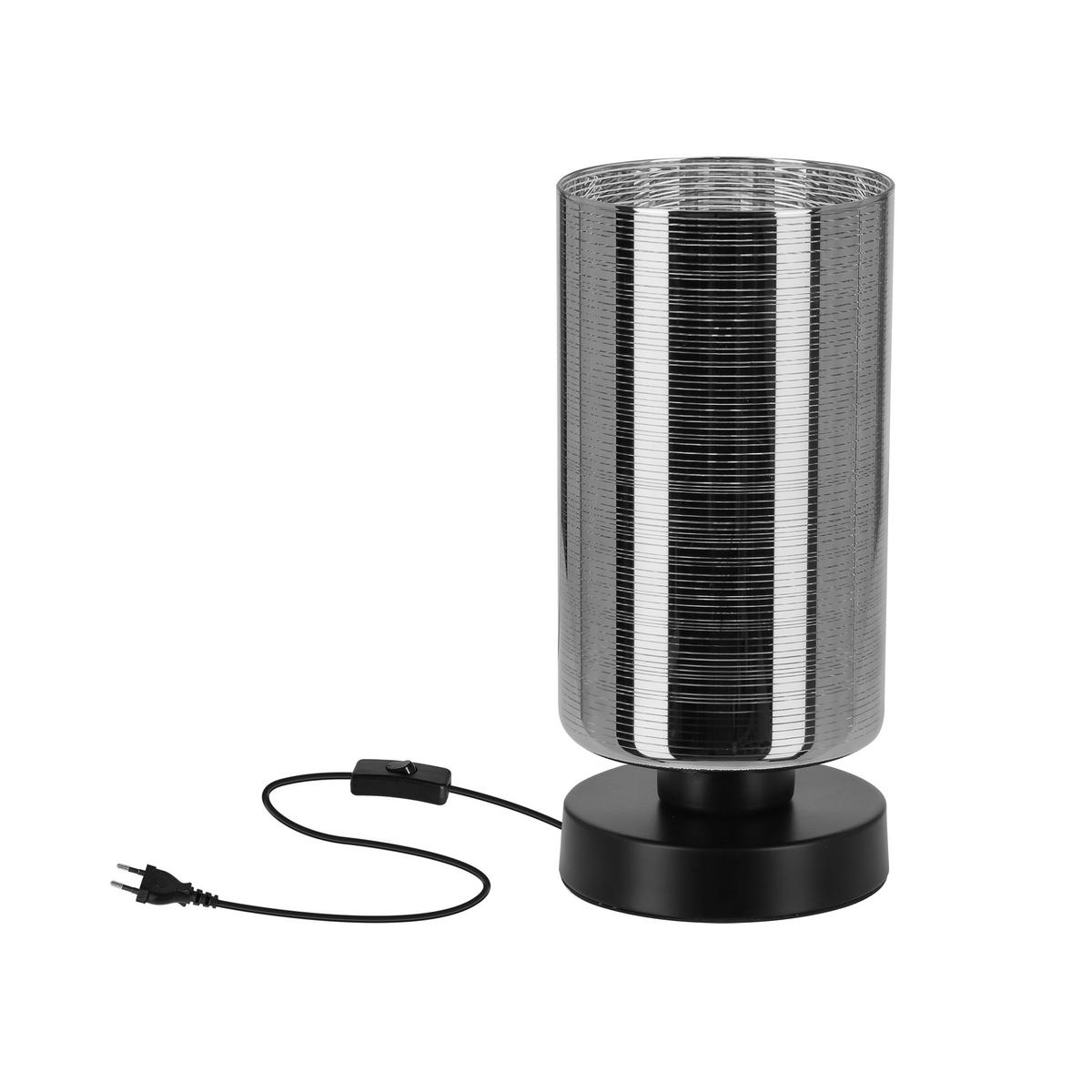 Tischleuchte 41-53893 - Chromfarben/Schwarz, Basics, Glas/Metall (12/12/25cm)