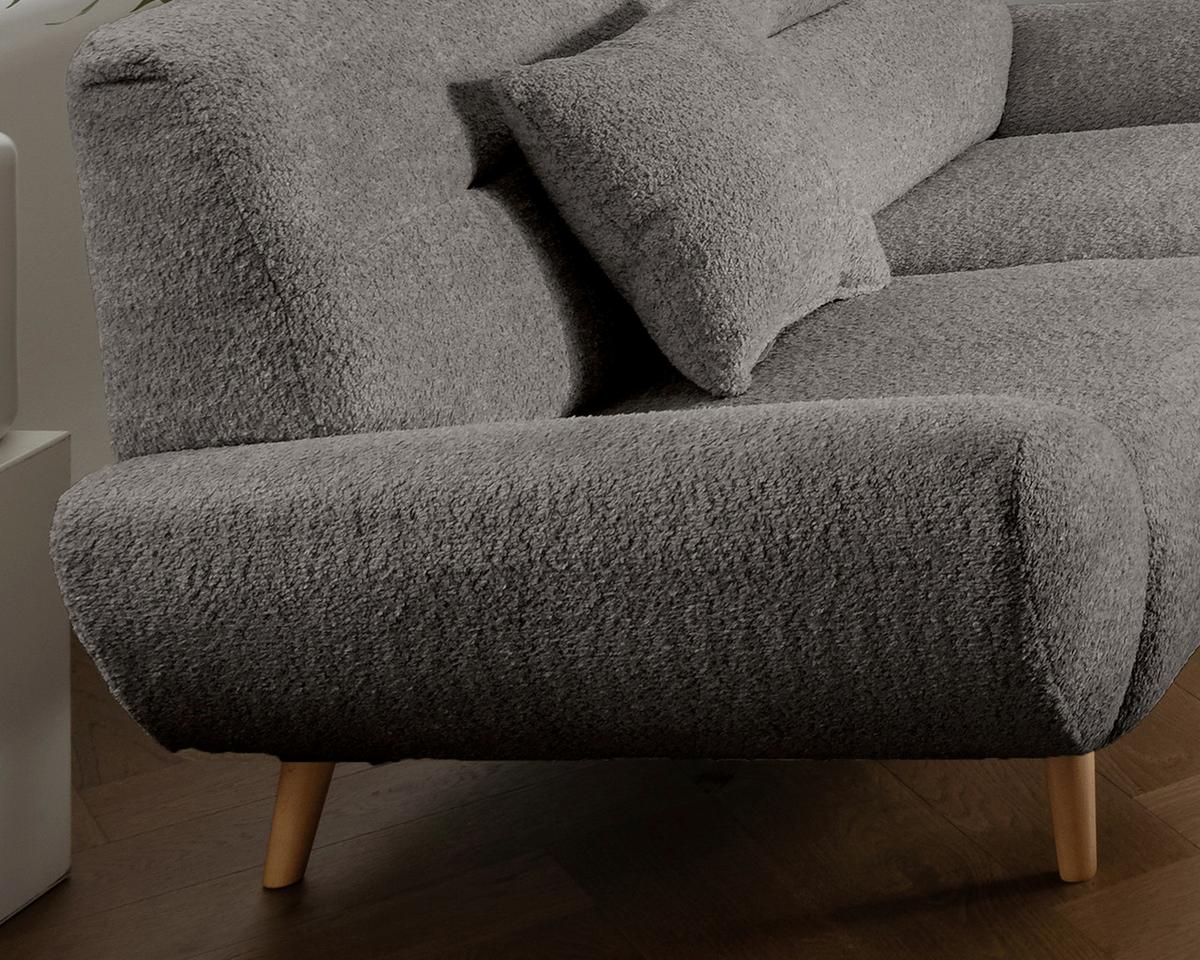 3-Sitzer-Sofa Drago, Anthrazit B: 205 cm - Wildeiche/Anthrazit, KONVENTIONELL, Textil (205/81/90cm) - MID.YOU