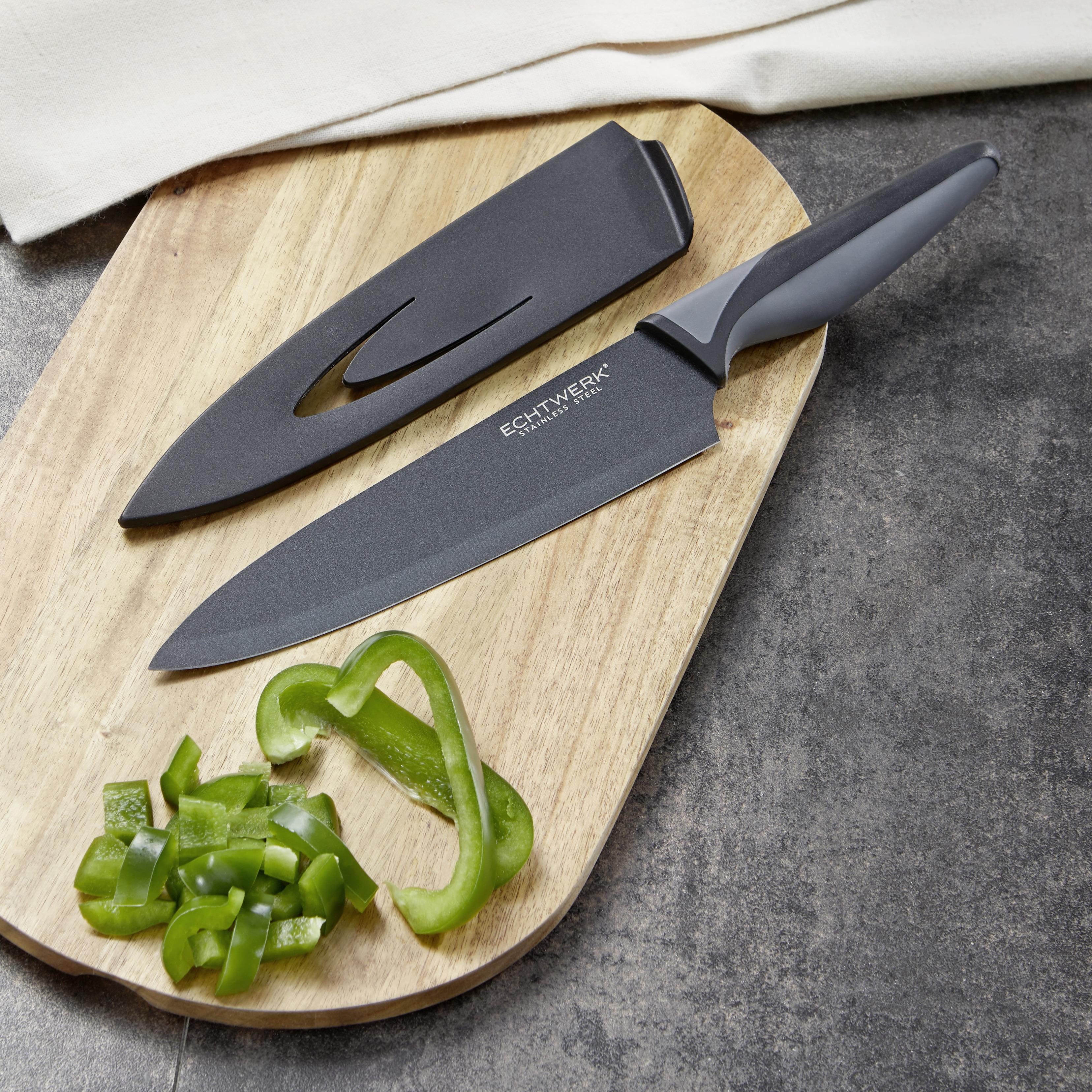 Kochmesser Echtwerk Blacksteel - Basics, Metall (32cm) - Echtwerk