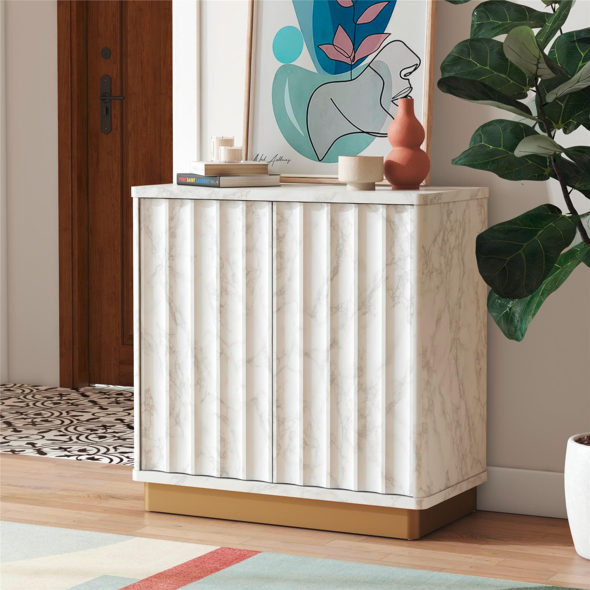 Highboard Rene Weiß B: 81 Cm - Weiß, Design, Holzwerkstoff/Metall (81/81/40cm) - MID.YOU