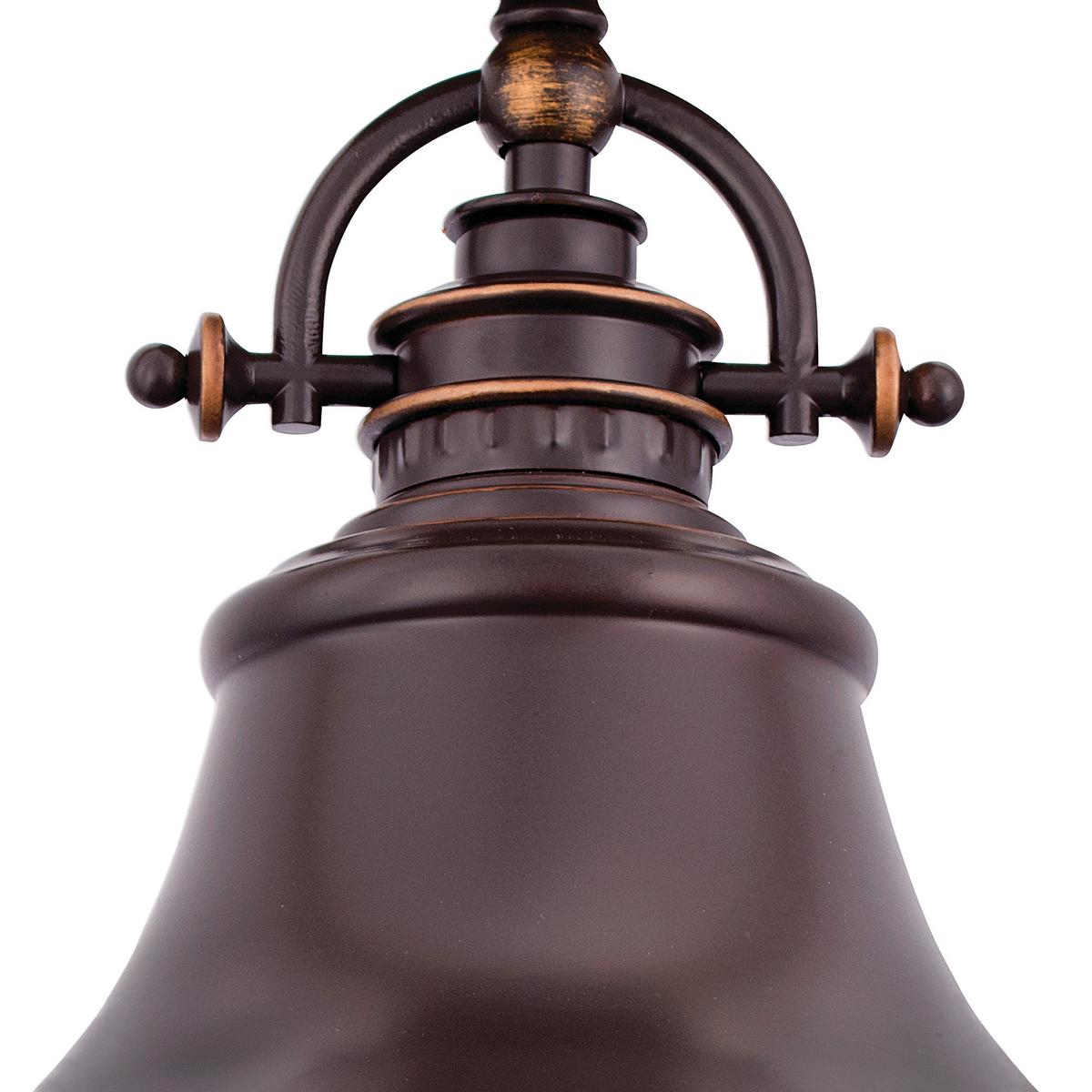 Hängeleuchte Emery H: 37,7 cm 1-Flammig Bronzefarben - Bronzefarben, Design, Glas/Metall (28.4/37.7cm) - Elstead Lighting