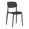 Stohovatelní židle JIŘÍ *CENOVÝ TRHÁK* černá - černá, Moderní, plast (44/78/49cm) - Based