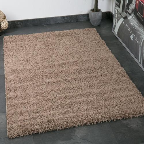 Hochflor Teppich Nussbaumfarben Prime 120x170cm - Nussbaumfarben, MODERN, Textil (120/170cm)