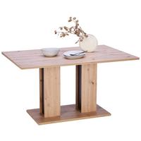 JÍDELNÍ STŮL ARON 138 - černá/dub artisan, Konvenční, kompozitní dřevo (138/74/90cm)