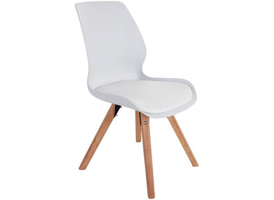Stuhl Göteborg Weiß - Weiß/Naturfarben, MODERN, Holz/Kunststoff (57/87/48cm) Stuhl Göteborg Weiß - Weiß/Naturfarben, MODERN, Holz/Kunststoff (57/87/48cm)