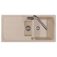 Spüle Austin Creme B: 100 Cm - Creme, Design, Stein (100/20/50cm) - Respekta