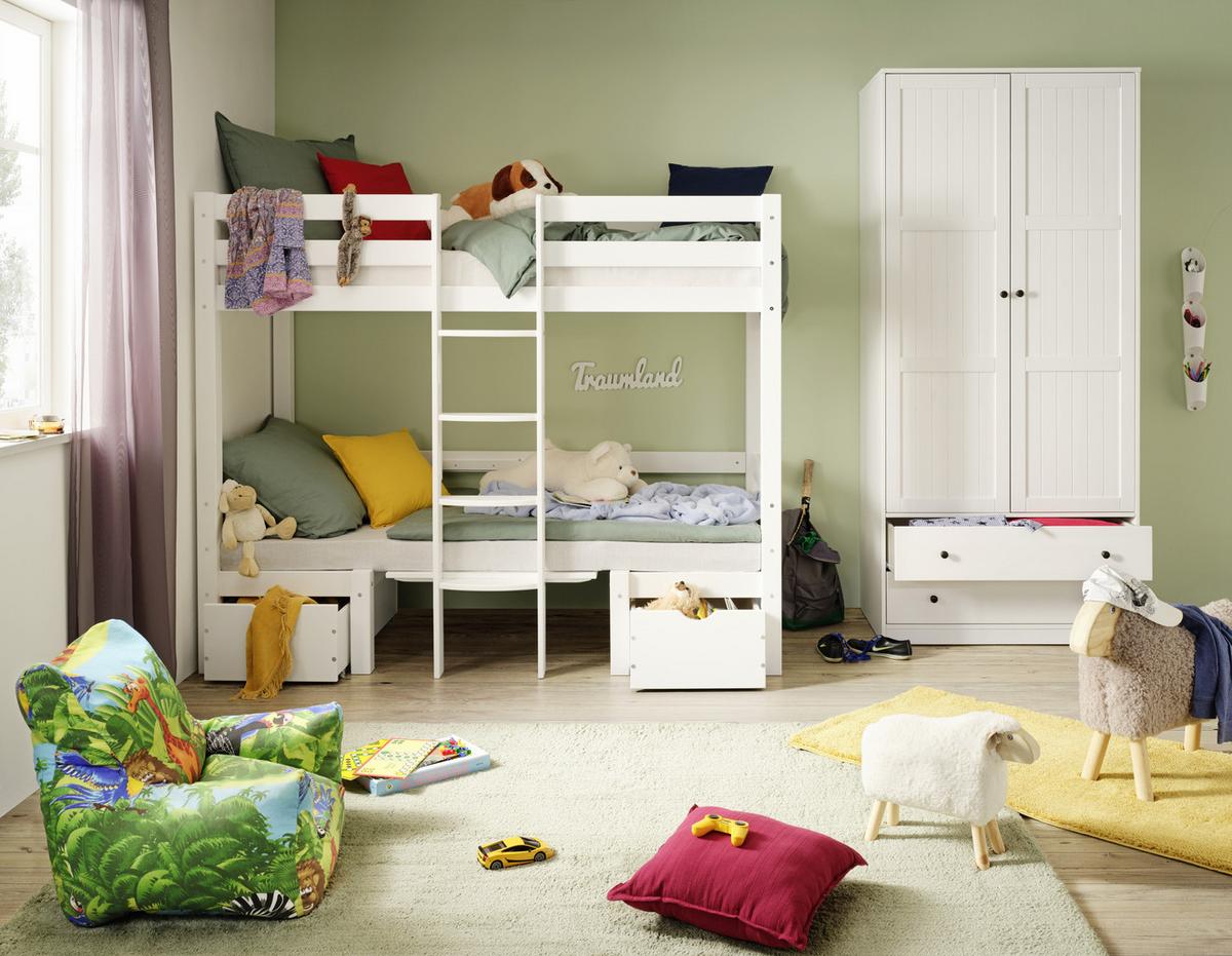 Dětské křeslo barevná KIDS-JUNGLE - vícebarevná, textil (70/55/70cm)