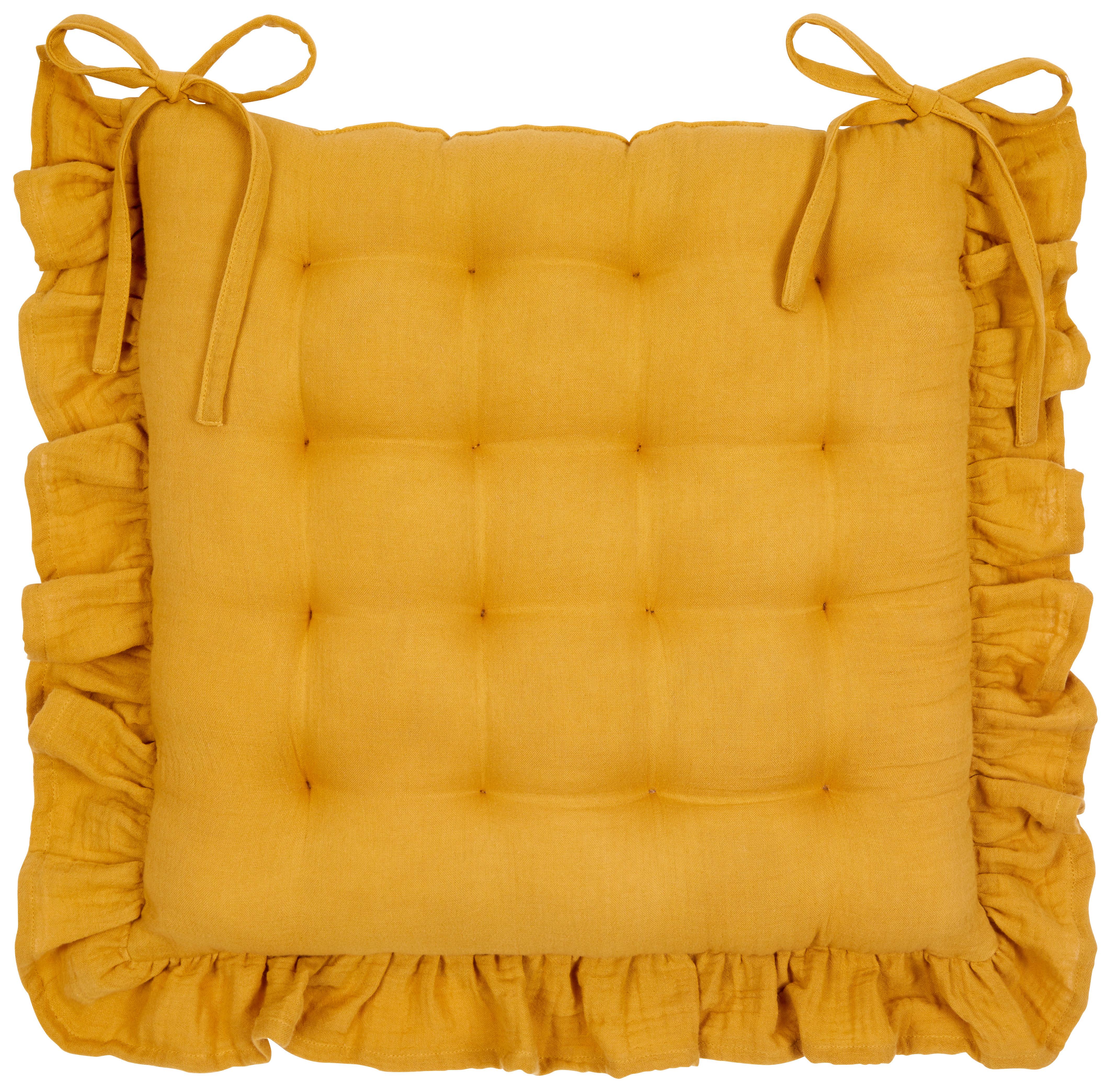 Ülőpárna Nora - méz, Modern, textil (40/40cm) - Luca Bessoni