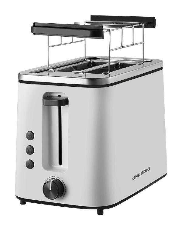 Toaster Ta 5860 - Schwarz/Weiß, MODERN, Kunststoff/Metall (29/17,5/28cm) - Grundig