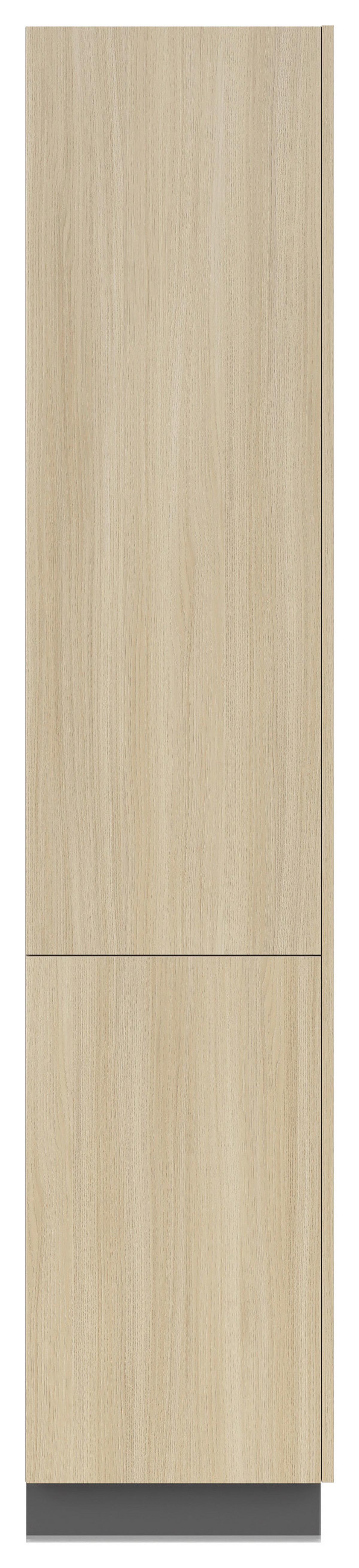 Kuchynský blok MILINO MEDIUM vrát.obkladu a LED regálu - čierna/grafitová, Basics, kompozitné drevo/plast (330/230/60cm) - Visiona