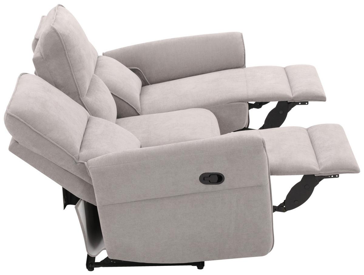 3-Sitzer-Sofa Redon Grau B: 200 cm - Schwarz/Grau, Basics, Holz/Textil (200/103/92cm) - Livetastic