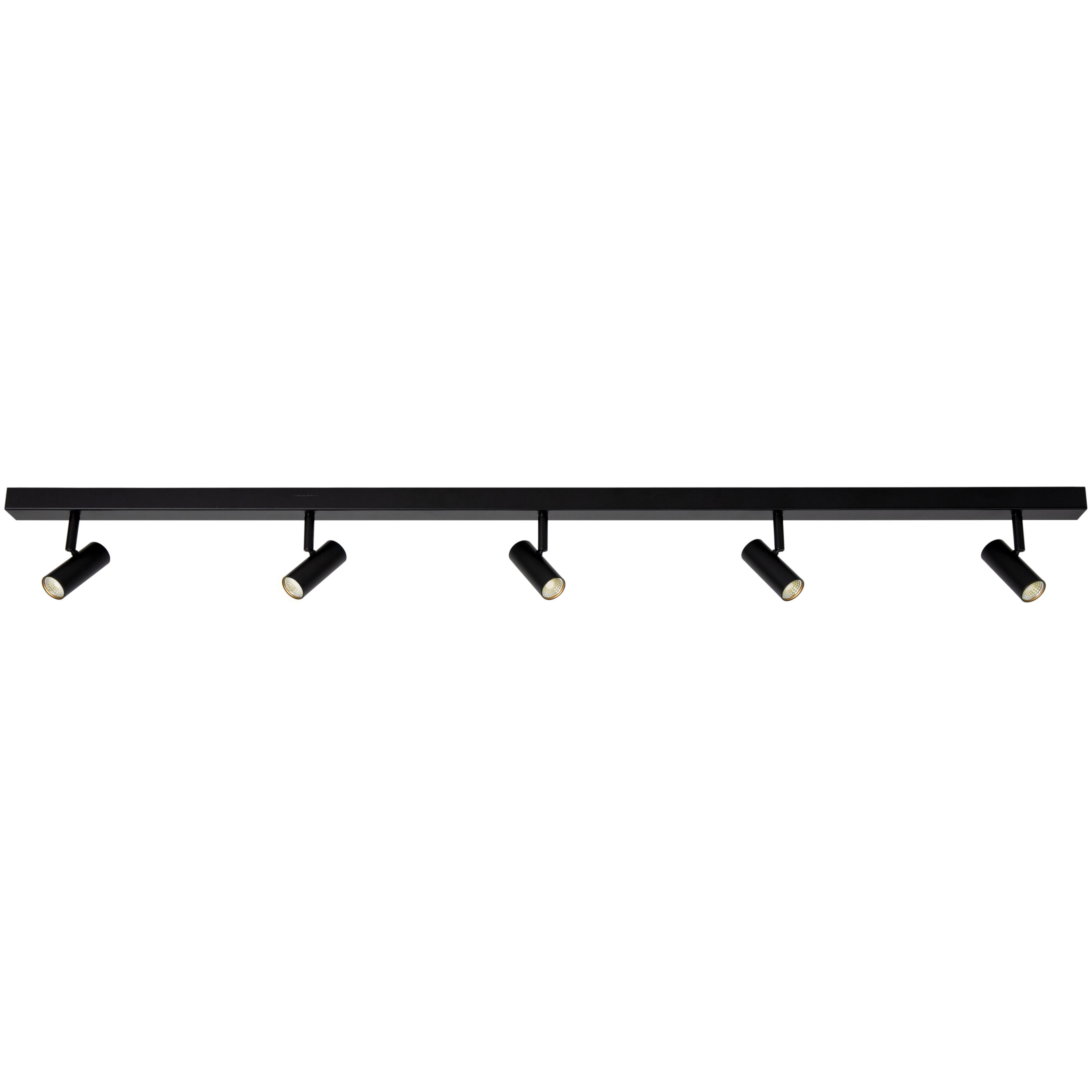 Deckenstrahler Omari Schwarz L: 118 cm - Schwarz, Design, Metall (118/12/3,5cm) - Nordlux