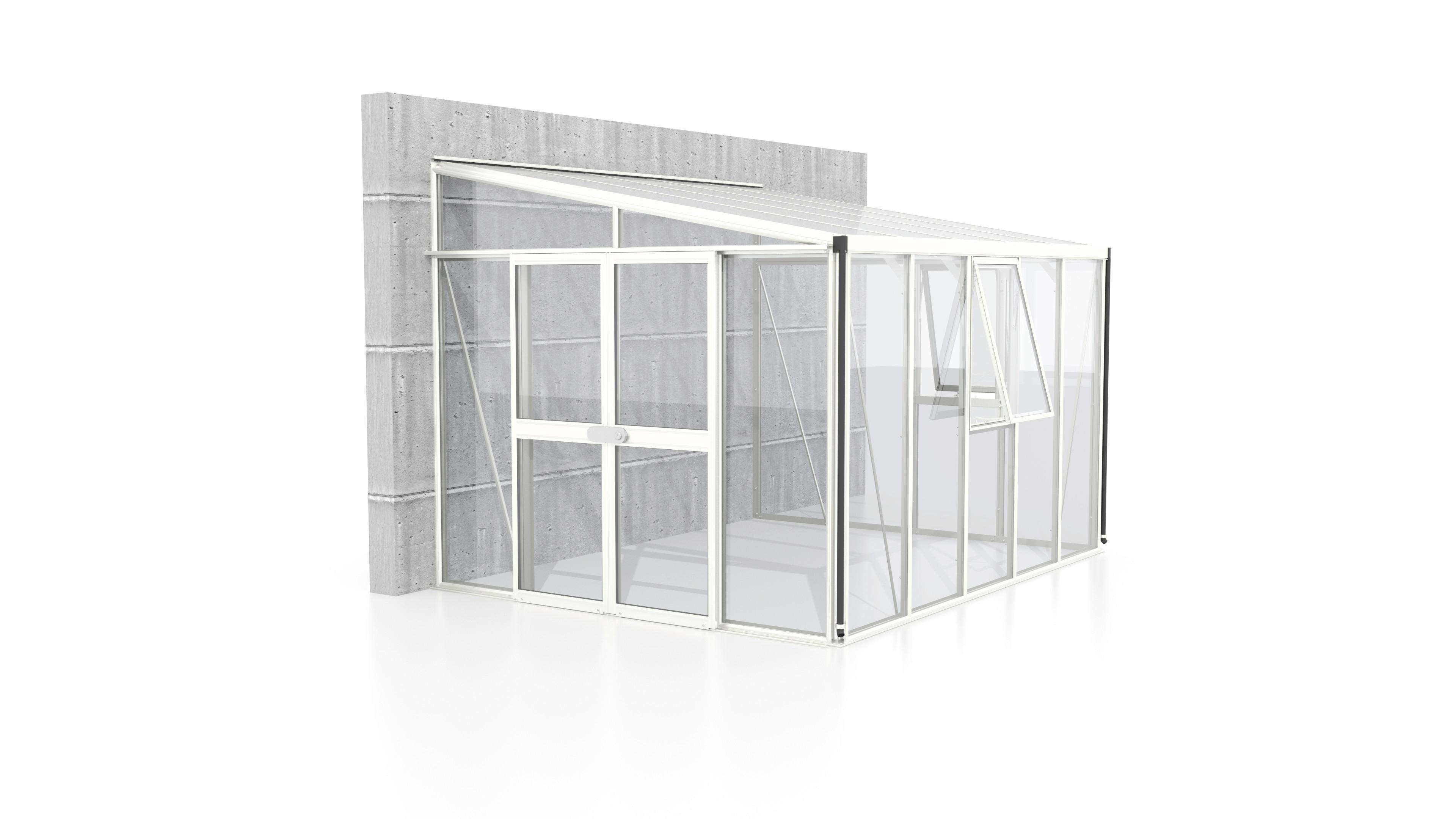 Anlehn-Gewächshausbausatz Athena 8600 8,6 m2