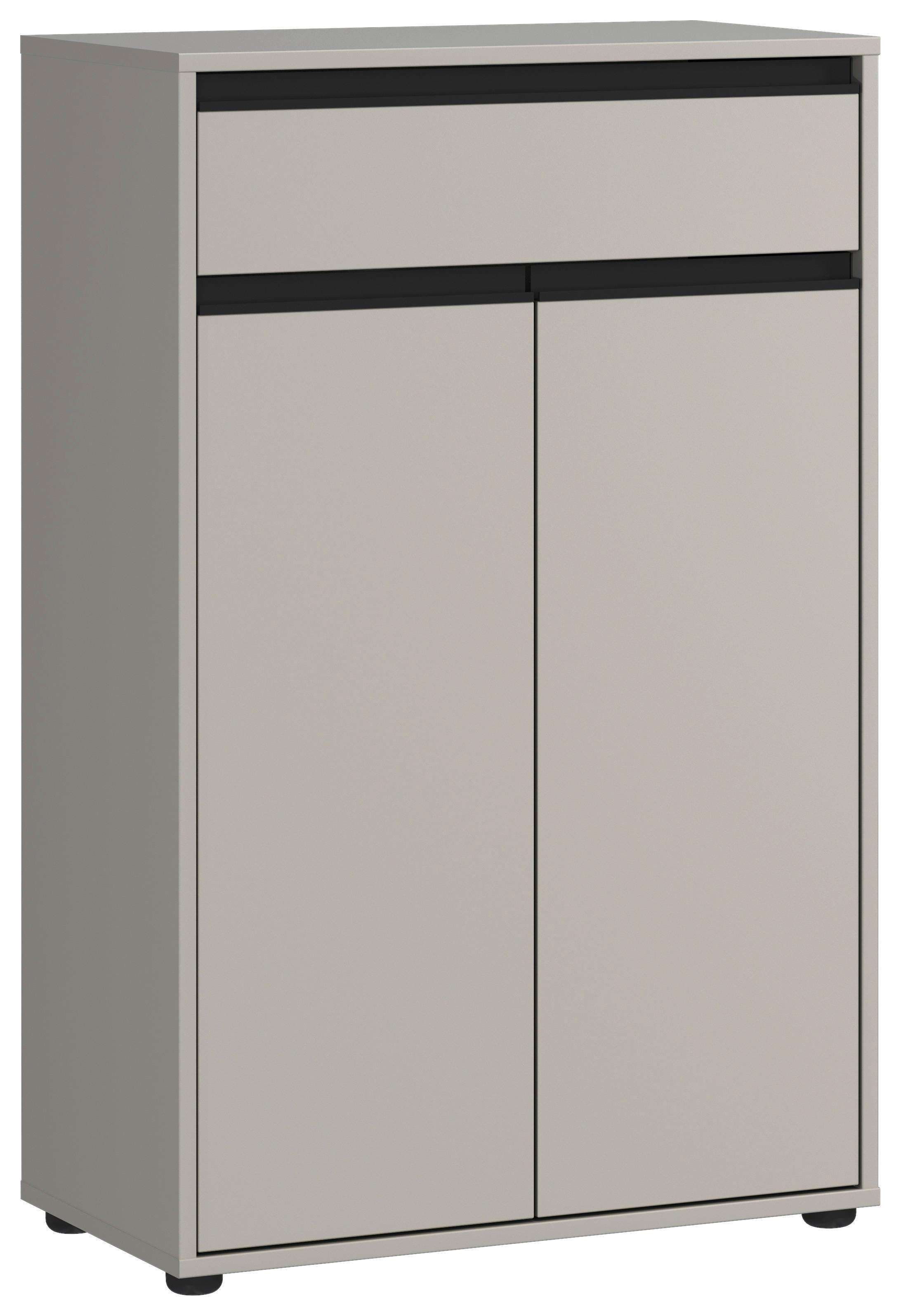 Unterschrank Gw-Lemont Steingrau - Schwarz/Grau, MODERN, Holzwerkstoff (63/98/34cm) - Germania