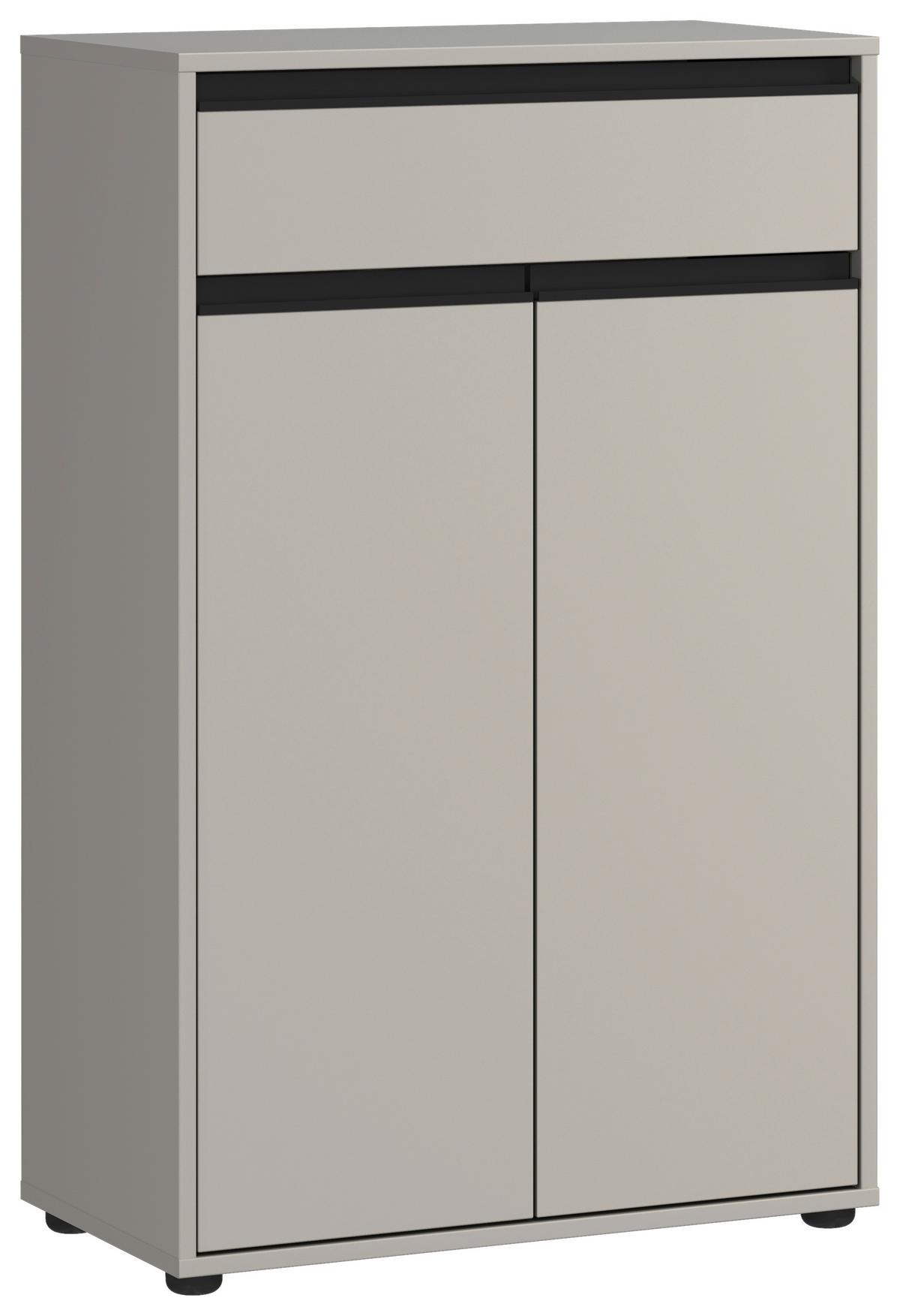 Unterschrank Gw-Lemont Steingrau - Schwarz/Grau, MODERN, Holzwerkstoff (63/98/34cm) - Germania