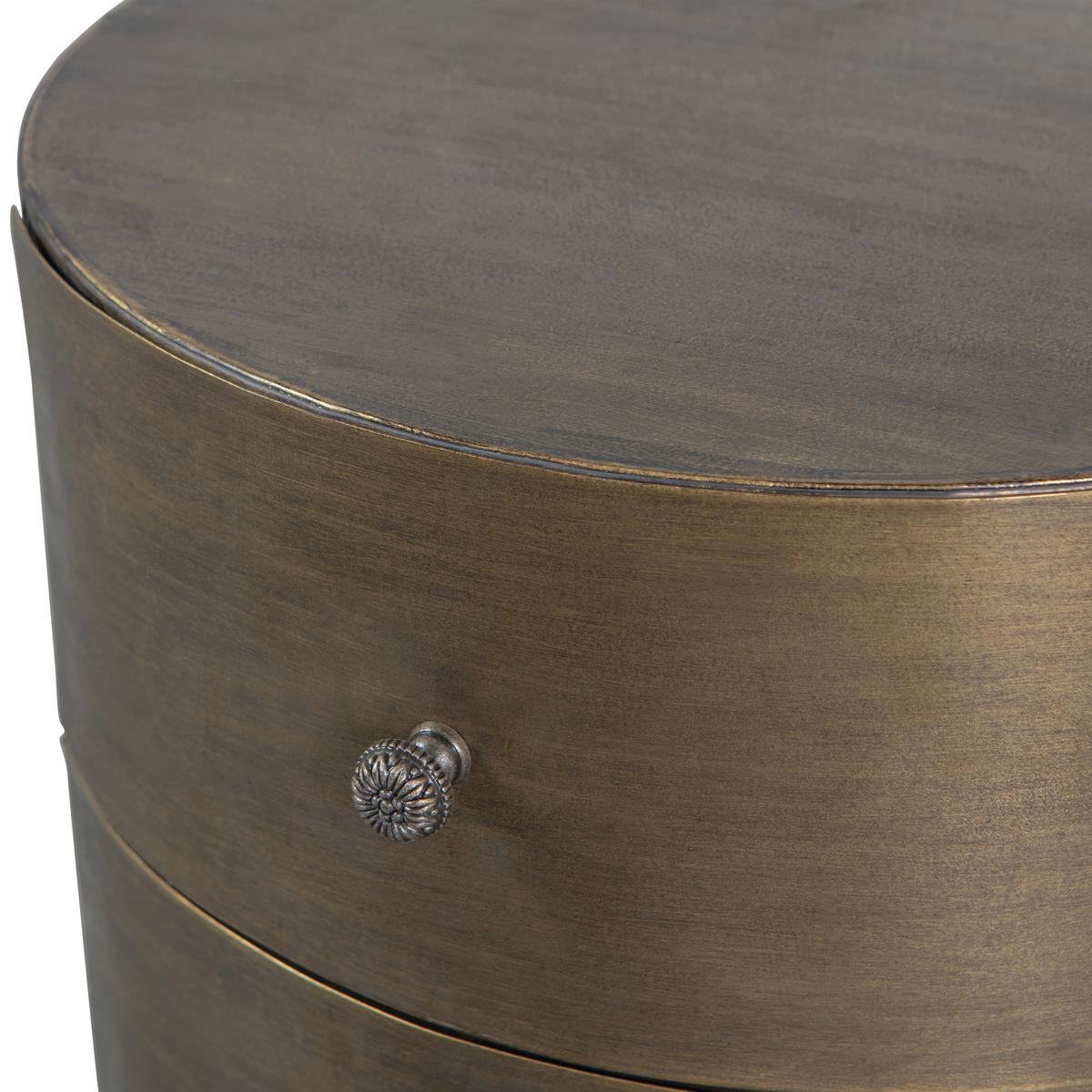 Kommode Glossy Messingfarben B: 39cm - Messingfarben, Design, Metall (39/48/39cm) - Livetastic